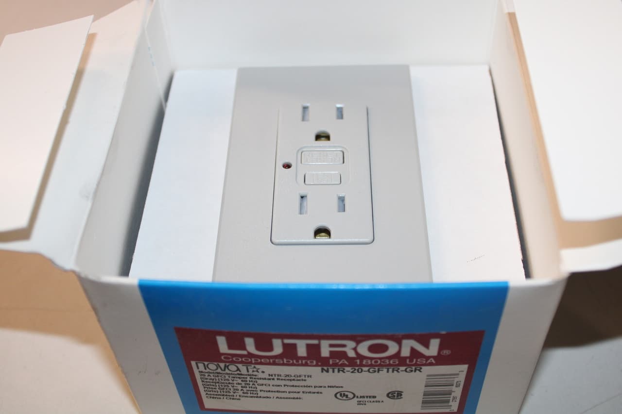 Lutron NTR-20-GFTR-GR Lutron NTR-20-GFTR-GR Outlets EA Lutron NTR-20-GFTR-GR Lutron NTR-20-GFTR-GR Outlets EA