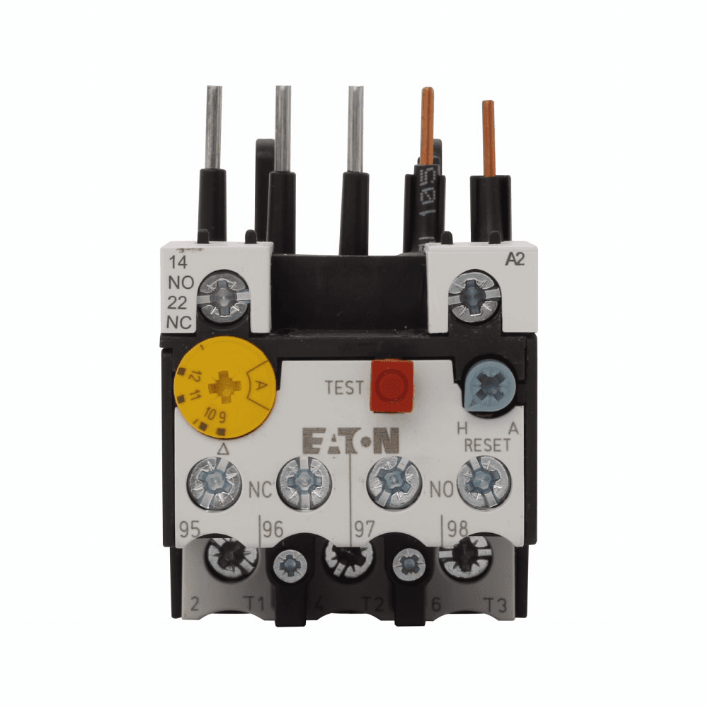 Eaton XTOB012BC1 XTOB012BC1 Eaton - Eaton XT IEC bimetallic overload relay, 9-12A overload range, 45 mm Frame size, 1NO-1NC contact configuration, Direct to contactor mounting, used with 9-15A contactor, 10A trip type Eaton XTOB012BC1 XTOB012BC1 Eaton - Eaton XT IEC bimetallic overload relay, 9-12A overload range, 45 mm Frame size, 1NO-1NC contact configuration, Direct to contactor mounting, used with 9-15A contactor, 10A trip type