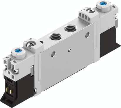 Festo 566485 solenoid valve VUVG-L10-P53E-ZT-M7-1P3 Valve function: 5/3 exhausted, Type of actuation: electrical, Valve size: 10 mm, Standard nominal flow rate: 300 - 320 l/min, Operating pressure: -0,9 - 10 bar Festo 566485 solenoid valve VUVG-L10-P53E-ZT-M7-1P3 Valve function: 5/3 exhausted, Type of actuation: electrical, Valve size: 10 mm, Standard nominal flow rate: 300 - 320 l/min, Operating pressure: -0,9 - 10 bar