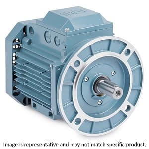 Baldor Electric Company MVM06184C-S-AP AC Motor; 0.25HP Power; 230/460VAC at 50/60HZ Voltage; 3 Phase; 1500/1800RPM Speed; 63 IEC Frame; Face Mounted; Footless; Aluminum Housing; 8.43" Length Baldor Electric Company MVM06184C-S-AP AC Motor; 0.25HP Power; 230/460VAC at 50/60HZ Voltage; 3 Phase; 1500/1800RPM Speed; 63 IEC Frame; Face Mounted; Footless; Aluminum Housing; 8.43" Length