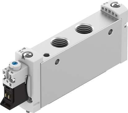 Festo 574437 solenoid valve VUVG-L18-M52-RZT-G14-1P3 Valve function: 5/2 monostable, Type of actuation: electrical, Valve size: 18 mm, Standard nominal flow rate: 1300 l/min, Operating pressure: -0,9 - 10 bar Festo 574437 solenoid valve VUVG-L18-M52-RZT-G14-1P3 Valve function: 5/2 monostable, Type of actuation: electrical, Valve size: 18 mm, Standard nominal flow rate: 1300 l/min, Operating pressure: -0,9 - 10 bar