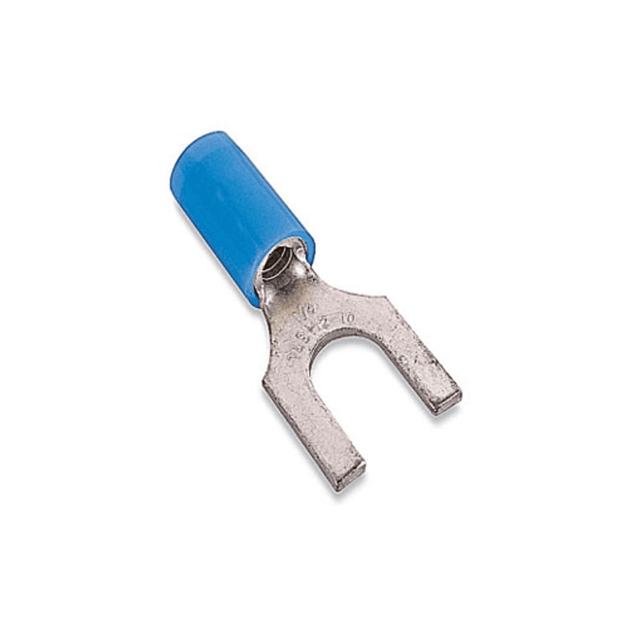 Thomas & Betts RB14-14F 18 to 14 AWG, 1/4" Stud, 600 V, Blue, Electrolytic Tin Plated Copper, Nylon Insulated, Serrated Brazed Seam Barrel, Electrical Thomas & Betts RB14-14F 18 to 14 AWG, 1/4" Stud, 600 V, Blue, Electrolytic Tin Plated Copper, Nylon Insulated, Serrated Brazed Seam Barrel, Electrical