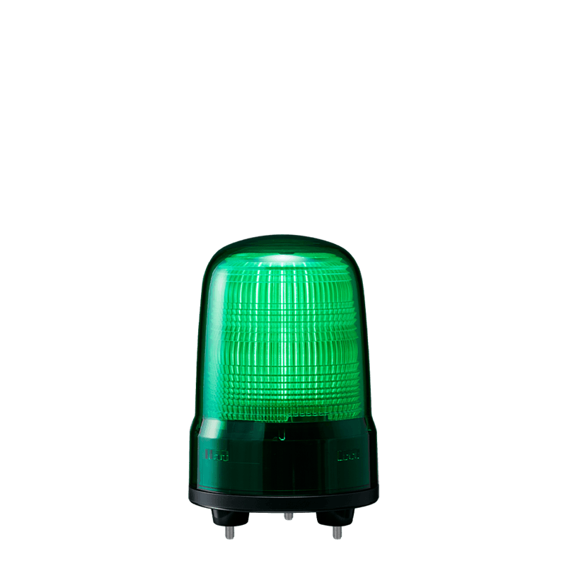Patlite SL08-M1JN-G 80mm, Flashing Signal Beacon, 12-24V DC, 3-Screw Mount with Cable, No Buzzer, Green Patlite SL08-M1JN-G 80mm, Flashing Signal Beacon, 12-24V DC, 3-Screw Mount with Cable, No Buzzer, Green