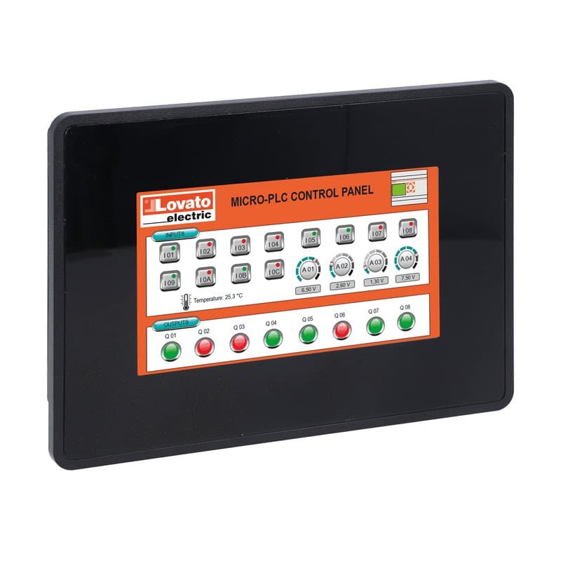Lovato Electric LRHA04 LRHA04 Lovato - HMI display 4.3" TFT LCD 64K colors touch-screen, supply 12-24VDC, ports Ethernet, RS232/RS485/RS422, USB. Protocols Modbus-RTU, Modbus-TCP, SIMATIC S7 Ethernet, OPC UA and MQTT Lovato Electric LRHA04 LRHA04 Lovato - HMI display 4.3" TFT LCD 64K colors touch-screen, supply 12-24VDC, ports Ethernet, RS232/RS485/RS422, USB. Protocols Modbus-RTU, Modbus-TCP, SIMATIC S7 Ethernet, OPC UA and MQTT