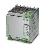 Phoenix Contact 2320830 Primary-switched DIN rail power supply unit. AC input: suitable for operation between two phases (400 V AC). DC input: suitable for operation in an FI intermediate circuit. Output: 24 V DC/20 A. Phoenix Contact 2320830 Primary-switched DIN rail power supply unit. AC input: suitable for operation between two phases (400 V AC). DC input: suitable for operation in an FI intermediate circuit. Output: 24 V DC/20 A.