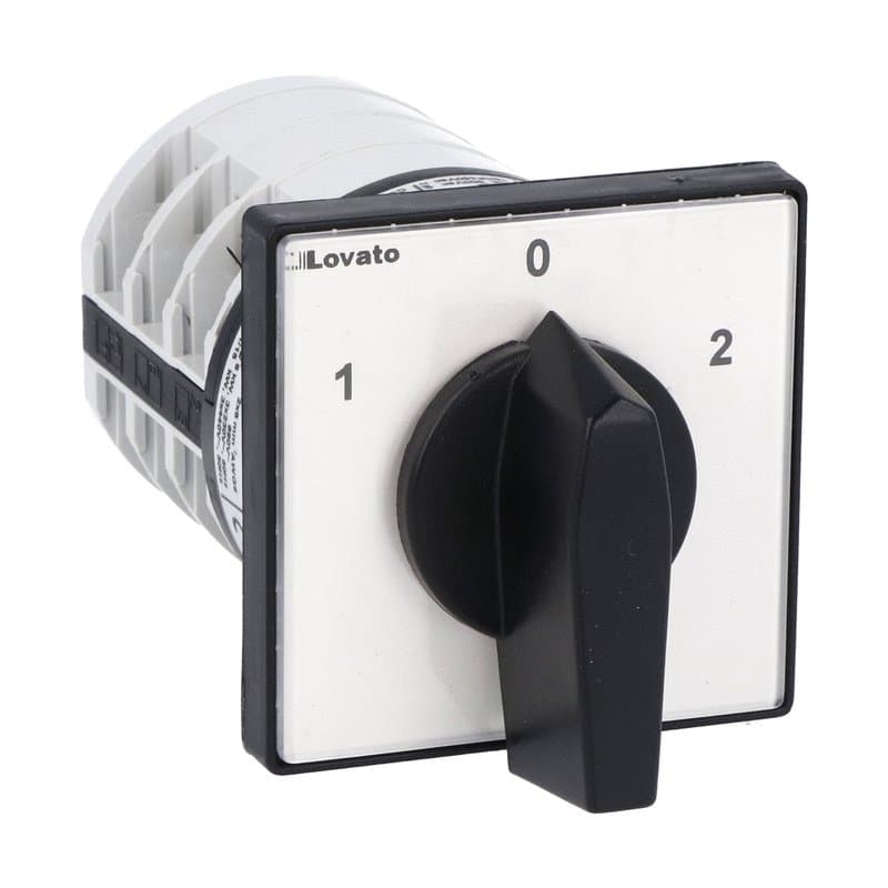 Lovato Electric 7GN3253U 7GN3253U Lovato - Rotary cam switch 7GN series, changeover switch 3 poles 32A, for front mounting with black handle, front plate 65X65mm Lovato Electric 7GN3253U 7GN3253U Lovato - Rotary cam switch 7GN series, changeover switch 3 poles 32A, for front mounting with black handle, front plate 65X65mm