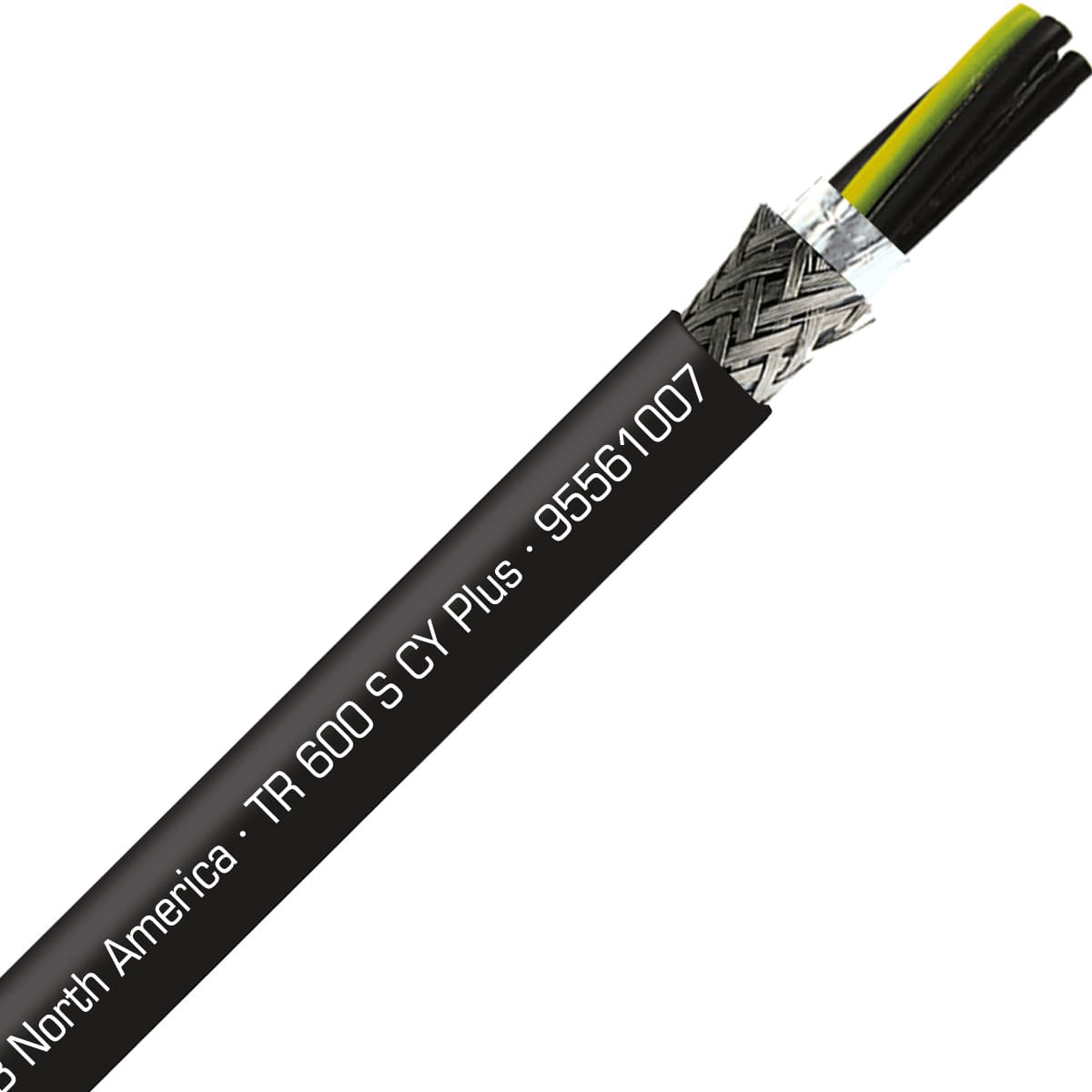 SAB 95561007 TR 600 CY Plus - 10 AWG/7c, shielded UV and oil resistant flexible exposed run tray cable with reduced O.D., UL, CSA, CE, RoHS SAB 95561007 TR 600 CY Plus - 10 AWG/7c, shielded UV and oil resistant flexible exposed run tray cable with reduced O.D., UL, CSA, CE, RoHS