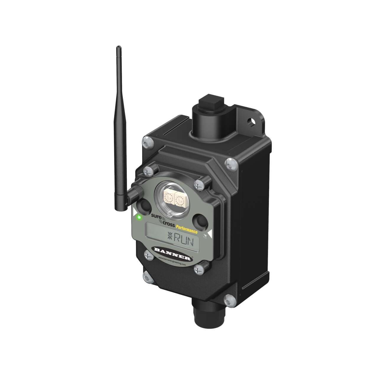 Banner DX80N9X1S-P16E DX80 Performance 900 MHz Node 1 W; Internal Battery External Antenna; Input: 2 Configurable Discrete 2 Asynchronous Counters; Output: 4 Discrete NMOS Banner DX80N9X1S-P16E DX80 Performance 900 MHz Node 1 W; Internal Battery External Antenna; Input: 2 Configurable Discrete 2 Asynchronous Counters; Output: 4 Discrete NMOS