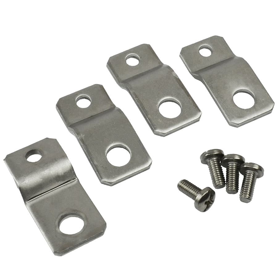 Allied Moulded Products AM4-NFS Stainless steel mounting foot/bracket kit for use with AM & AM-R Series enclosures 6"x6" through 20"x16" Allied Moulded Products AM4-NFS Stainless steel mounting foot/bracket kit for use with AM & AM-R Series enclosures 6"x6" through 20"x16"