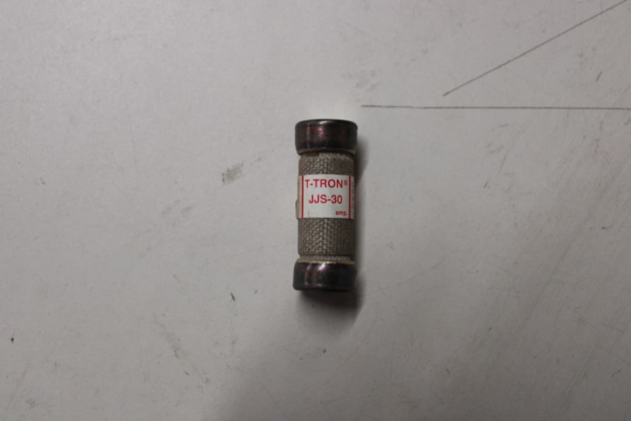 Cooper Bussmann JJS-30 JJS-30 Cooper Bussmann - Eaton Bussmann series JJS fuse, Current-limiting very fast acting fuse, Small footprint, VFD line protection, 30 A, Class T, Non-indicating, Ferrule end x ferrule end, 200 kAIC at 600 V, Standard, 10, 600 V Cooper Bussmann JJS-30 JJS-30 Cooper Bussmann - Eaton Bussmann series JJS fuse, Current-limiting very fast acting fuse, Small footprint, VFD line protection, 30 A, Class T, Non-indicating, Ferrule end x ferrule end, 200 kAIC at 600 V, Standard, 10, 600 V
