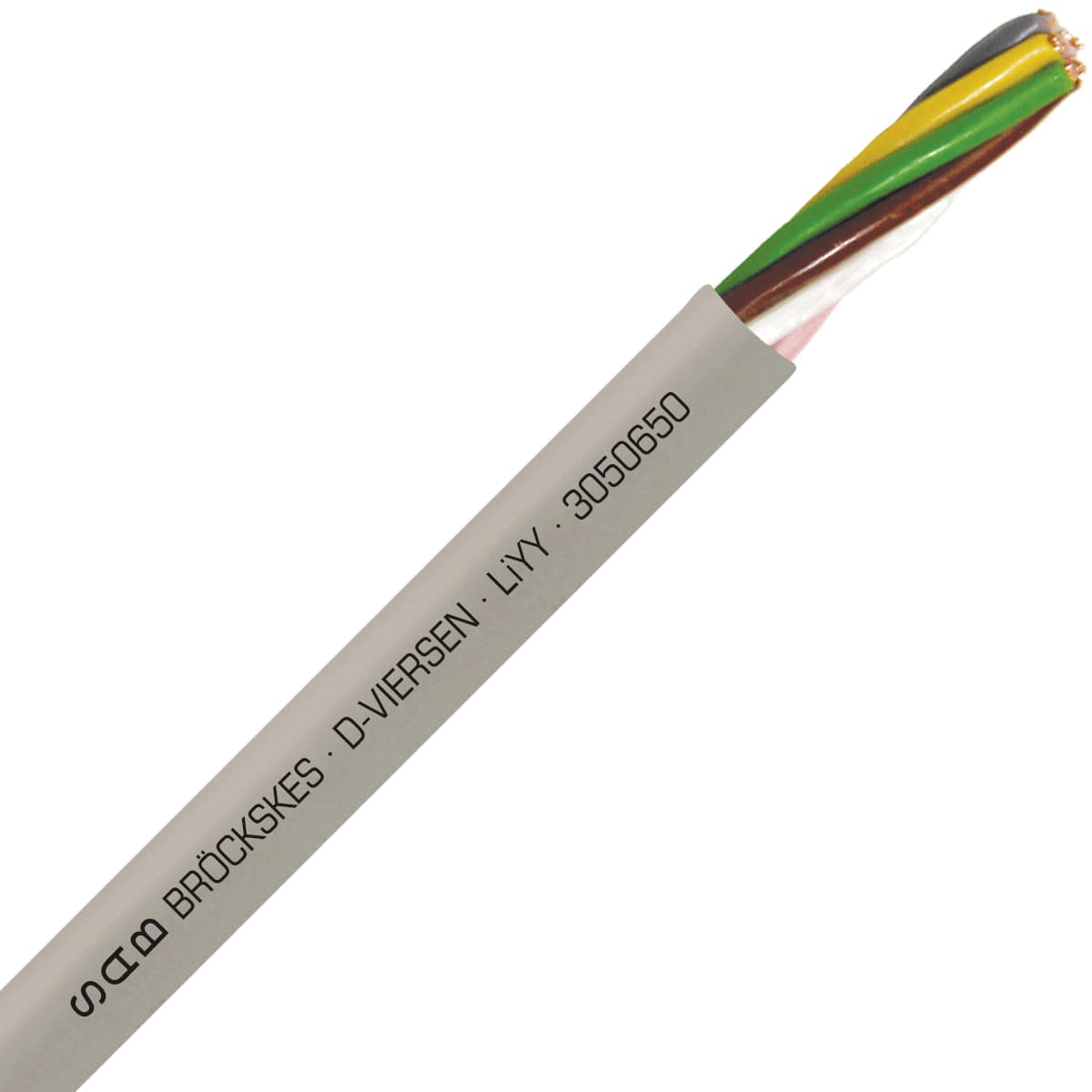 SAB 3050650 LiYY - 20 AWG/6c, multi-conductor signal and control PVC cable with DIN color code SAB 3050650 LiYY - 20 AWG/6c, multi-conductor signal and control PVC cable with DIN color code