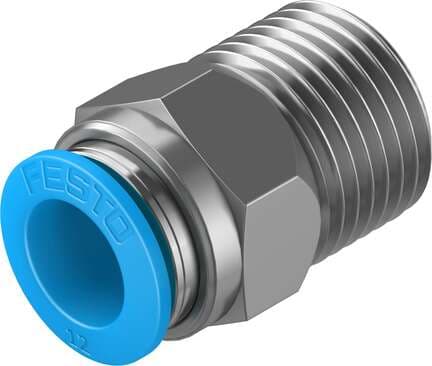 Festo 153010 push-in fitting QS-1/2-12 male thread with external hexagon. Size: Standard, Nominal size: 11 mm, Type of seal on screw-in stud: coating, Assembly position: Any, Container size: 1 Festo 153010 push-in fitting QS-1/2-12 male thread with external hexagon. Size: Standard, Nominal size: 11 mm, Type of seal on screw-in stud: coating, Assembly position: Any, Container size: 1