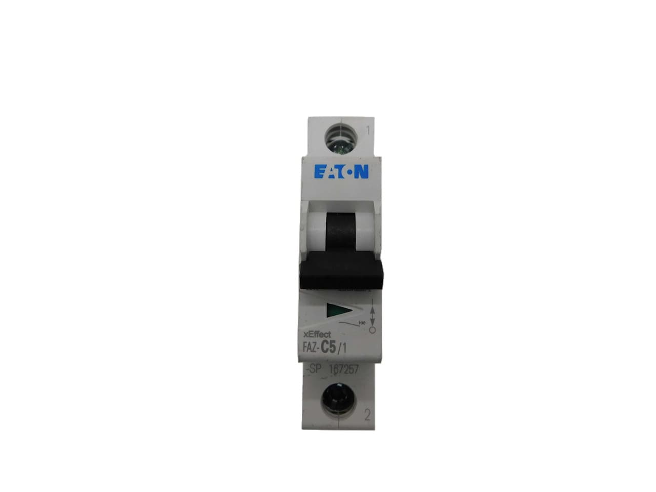 Eaton FAZ-C5/1 277/480 VAC 50/60 Hz, 5 A, 1-Pole, 10 kA, 5 to 10 x Rated Current, Line/Load Terminal, DIN Rail Mount, Standard Packaging, C-Curve, Current Limiting, Thermal Magnetic, Supplementary Protector Eaton FAZ-C5/1 277/480 VAC 50/60 Hz, 5 A, 1-Pole, 10 kA, 5 to 10 x Rated Current, Line/Load Terminal, DIN Rail Mount, Standard Packaging, C-Curve, Current Limiting, Thermal Magnetic, Supplementary Protector