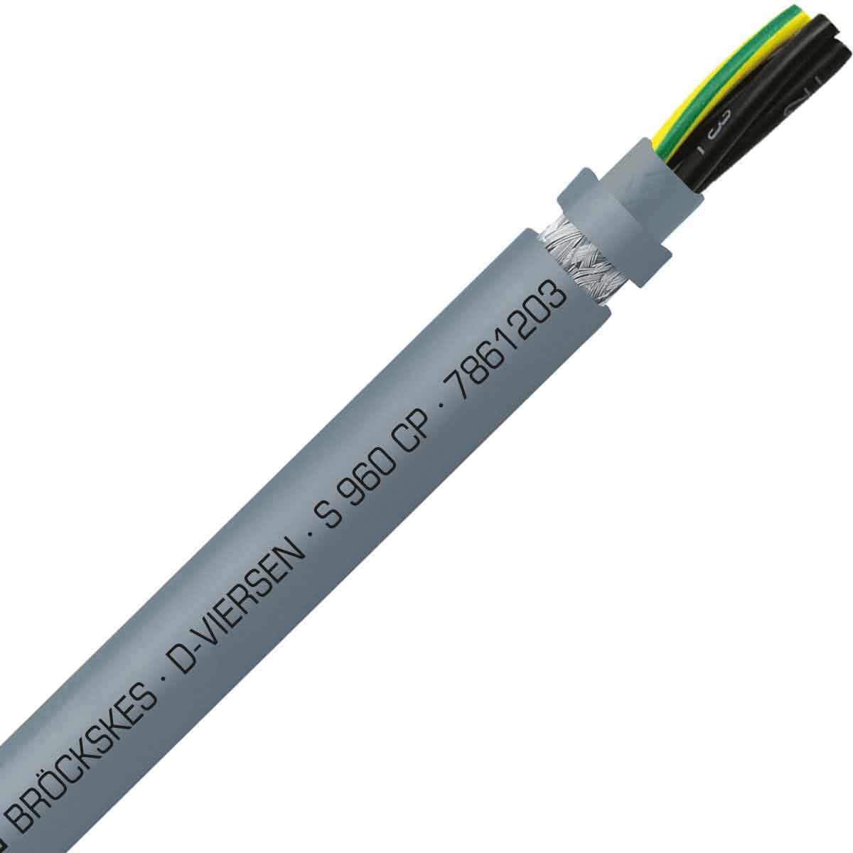 SAB 7861203 S 960 CP - 12 AWG/3c, shielded oil resistant continuous flex PUR data cable, UL, CSA, CE, RoHS SAB 7861203 S 960 CP - 12 AWG/3c, shielded oil resistant continuous flex PUR data cable, UL, CSA, CE, RoHS