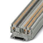 Phoenix Contact 3209549 Feed-through terminal block, nom. voltage: 800 V, nominal current: 24 A, connection method: Push-in connection, number of connections: 3, cross section: 0.14 mm² - 4 mm², AWG: 26 - 12, width: 5.2 mm, height: 35.2 mm, color: gray, mounting type: NS 35/7,5, Phoenix Contact 3209549 Feed-through terminal block, nom. voltage: 800 V, nominal current: 24 A, connection method: Push-in connection, number of connections: 3, cross section: 0.14 mm² - 4 mm², AWG: 26 - 12, width: 5.2 mm, height: 35.2 mm, color: gray, mounting type: NS 35/7,5,