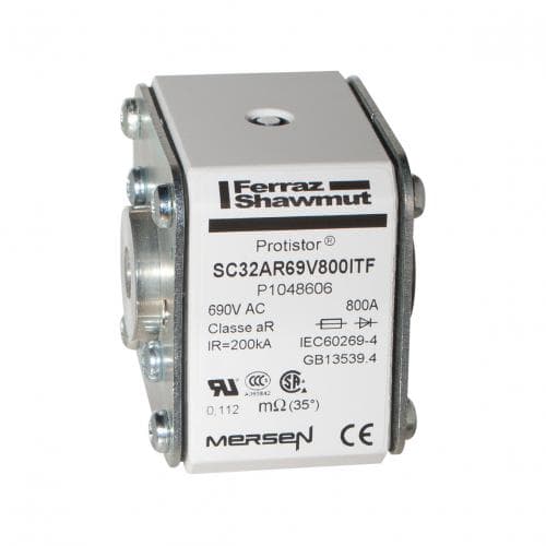 Mersen X1046934 Size 32 type TTF with indicator aR 800 A 690VAC Mersen X1046934 Size 32 type TTF with indicator aR 800 A 690VAC