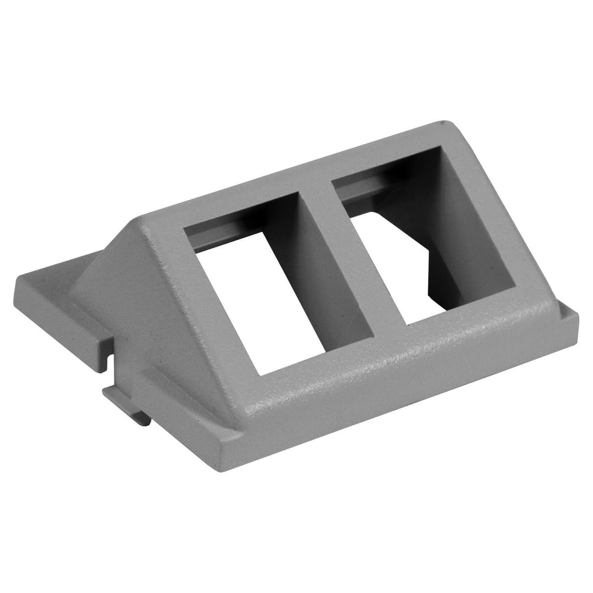 Hubbell IM2KA15GY Audio/Video Unloaded Module, Keystone, 2-Port, Angled, 1.5 Unit, Gray ; 2-Port Keystone Angled Module Hubbell IM2KA15GY Audio/Video Unloaded Module, Keystone, 2-Port, Angled, 1.5 Unit, Gray ; 2-Port Keystone Angled Module