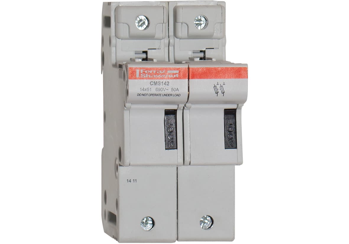 Mersen R331031 R331031 Mersen - Fuse Holder Modulostar® Size 14x51 IEC 690VAC 690VDC 2-Pole IP20 Mersen R331031 R331031 Mersen - Fuse Holder Modulostar® Size 14x51 IEC 690VAC 690VDC 2-Pole IP20