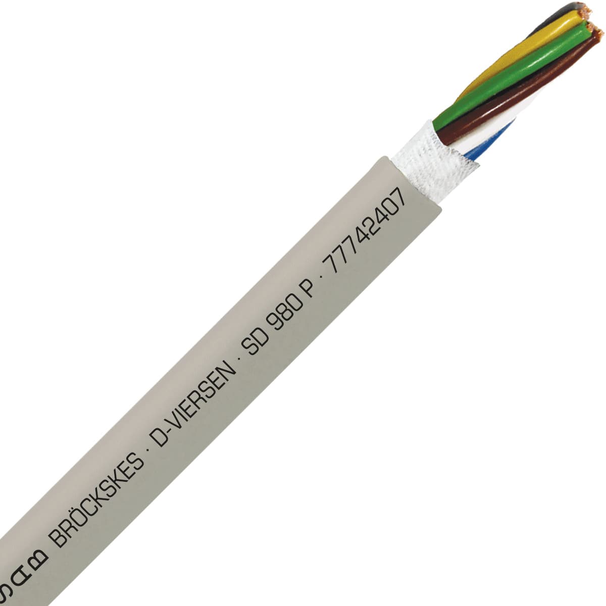 SAB 77742407 SD 980 P - 24 AWG/7c, heavy duty halogen-free PUR continuous flex data cable, UL, CSA, CE, RoHS SAB 77742407 SD 980 P - 24 AWG/7c, heavy duty halogen-free PUR continuous flex data cable, UL, CSA, CE, RoHS