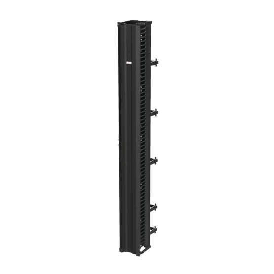 Hoffman DV10D9 CableTek Vertical Cable Manager, 10.00x108.00, Black, Composite, Double Hoffman DV10D9 CableTek Vertical Cable Manager, 10.00x108.00, Black, Composite, Double