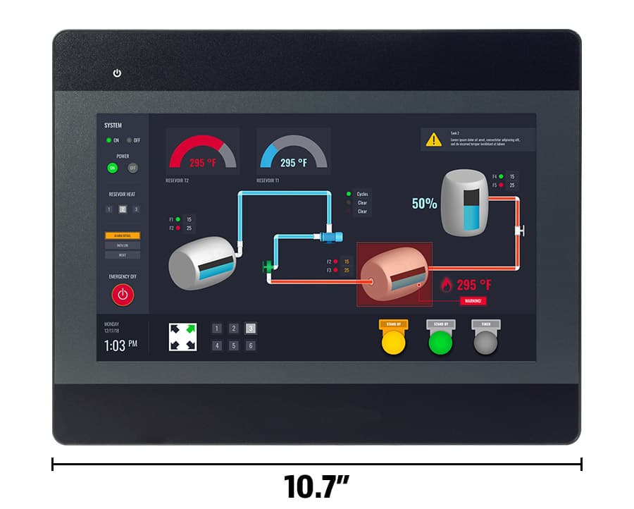 Maple Systems HMI5100B 10.1" Basic HMI, 1 Ethernet Port, 1 USB Port, 2 Serial Ports Maple Systems HMI5100B 10.1" Basic HMI, 1 Ethernet Port, 1 USB Port, 2 Serial Ports