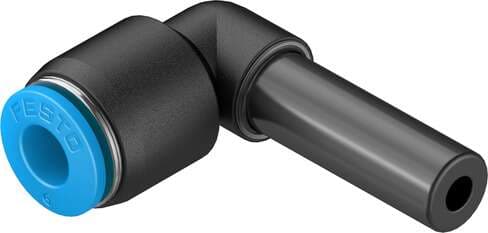 Festo 153062 push-in L-connector QSL-8H-6 with push-in sleeve. Size: Standard, Nominal size: 3,5 mm, Assembly position: Any, Container size: 10, Design structure: Push/pull principle Festo 153062 push-in L-connector QSL-8H-6 with push-in sleeve. Size: Standard, Nominal size: 3,5 mm, Assembly position: Any, Container size: 10, Design structure: Push/pull principle