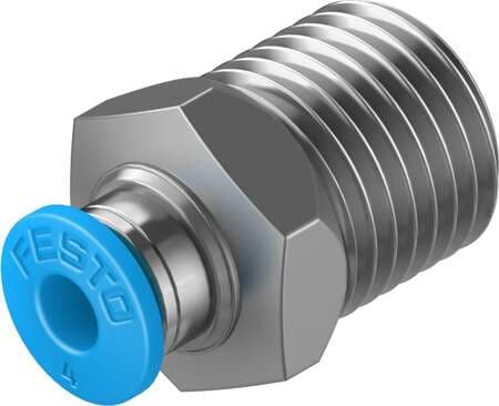 Festo 190644 push-in fitting QS-1/4-4 male thread with external hexagon. Size: Standard, Nominal size: 3 mm, Type of seal on screw-in stud: coating, Assembly position: Any, Container size: 10 Festo 190644 push-in fitting QS-1/4-4 male thread with external hexagon. Size: Standard, Nominal size: 3 mm, Type of seal on screw-in stud: coating, Assembly position: Any, Container size: 10