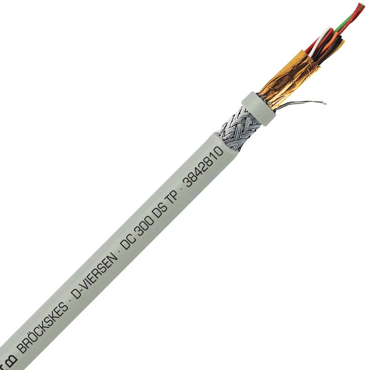 SAB 3842810 DC 300 DS TP- 28 AWG/10pr, multi-paired double shielded PVC signal and control cable, AWM SAB 3842810 DC 300 DS TP- 28 AWG/10pr, multi-paired double shielded PVC signal and control cable, AWM