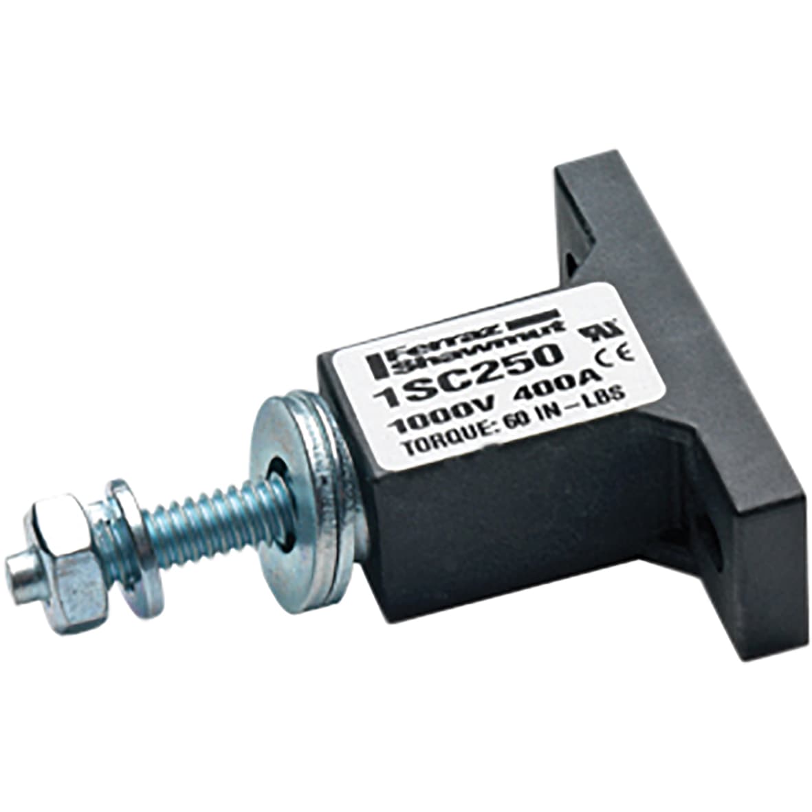 Mersen 1SC250 1SC250 Mersen - Fuse Block 1500VAC 1500VDC 400A 1-Pole Stud 1/4 inch Mersen 1SC250 1SC250 Mersen - Fuse Block 1500VAC 1500VDC 400A 1-Pole Stud 1/4 inch