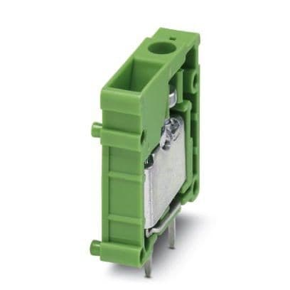 Phoenix Contact 1703063 PCB terminal block, nominal current: 32 A, rated voltage (III/2): 320 V, nominal cross section: 4 mm², number of potentials: 1, number of rows: 1, number of positions per row: 1, product range: FRONT 4-V, pitch: 6.35 mm, connection method: Front screw co Phoenix Contact 1703063 PCB terminal block, nominal current: 32 A, rated voltage (III/2): 320 V, nominal cross section: 4 mm², number of potentials: 1, number of rows: 1, number of positions per row: 1, product range: FRONT 4-V, pitch: 6.35 mm, connection method: Front screw co