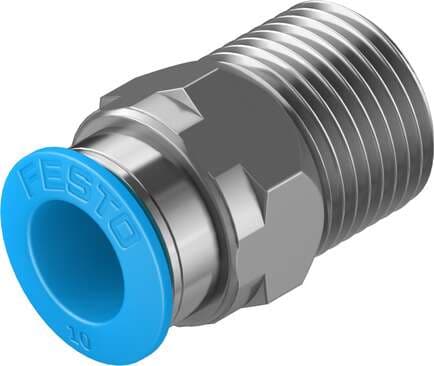 Festo 153008 push-in fitting QS-3/8-10 male thread with external hexagon. Size: Standard, Nominal size: 9 mm, Type of seal on screw-in stud: coating, Assembly position: Any, Container size: 10 Festo 153008 push-in fitting QS-3/8-10 male thread with external hexagon. Size: Standard, Nominal size: 9 mm, Type of seal on screw-in stud: coating, Assembly position: Any, Container size: 10