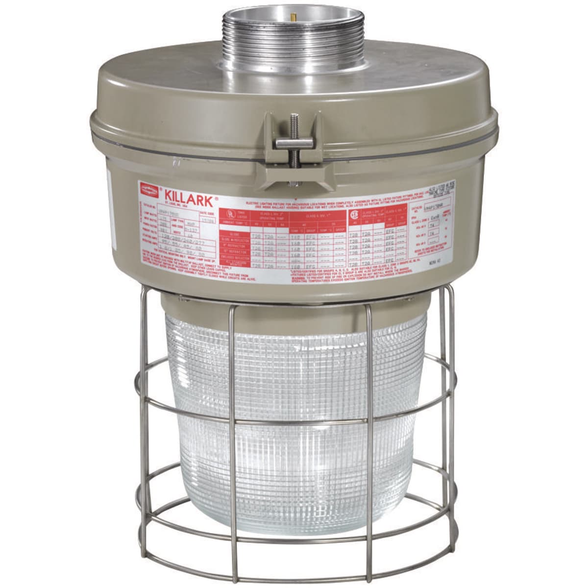 Hubbell VM4H070EZGLG VM4 Series - 70W Metal Halide Quadri-Volt - EZ Mount Adapter - Globe and Guard ; Ballast tank and splice box – corrosion resistant copper-free aluminum alloy with baked powder epoxy/polyester finish, electrostatically applied for complete, uniform corros Hubbell VM4H070EZGLG VM4 Series - 70W Metal Halide Quadri-Volt - EZ Mount Adapter - Globe and Guard ; Ballast tank and splice box – corrosion resistant copper-free aluminum alloy with baked powder epoxy/polyester finish, electrostatically applied for complete, uniform corros