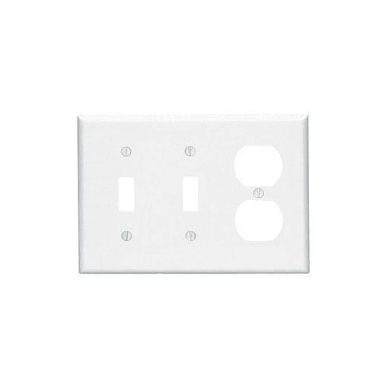 Leviton 80521-W WH WP 3G 2TGL 1DUP MIDWAY SIZE Leviton 80521-W WH WP 3G 2TGL 1DUP MIDWAY SIZE