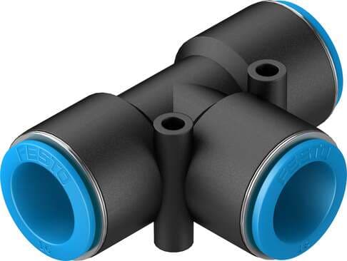Festo 153133 push-in T-connector QST-16 Size: Standard, Nominal size: 10,7 mm, Assembly position: Any, Container size: 1, Design structure: Push/pull principle Festo 153133 push-in T-connector QST-16 Size: Standard, Nominal size: 10,7 mm, Assembly position: Any, Container size: 1, Design structure: Push/pull principle
