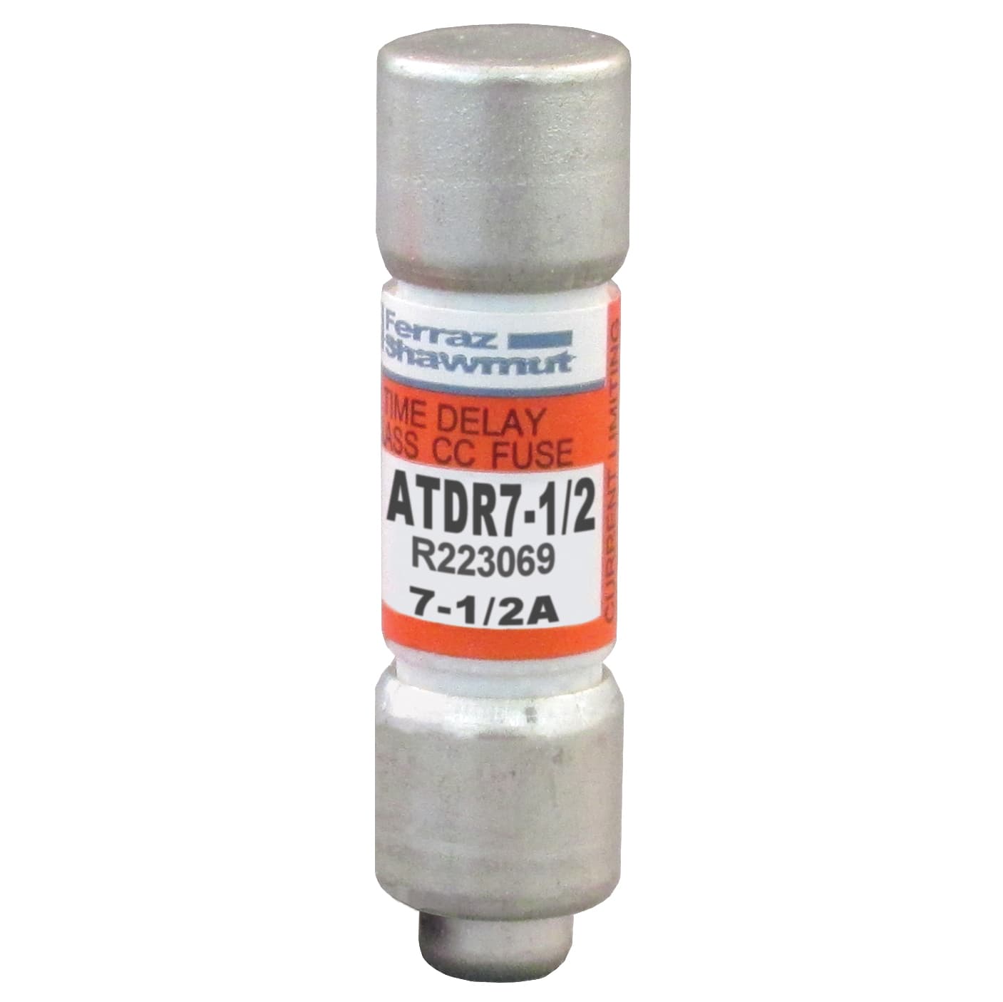 Mersen ATDR7-1/2 ATDR7-1/2 Mersen - Fuse ATDR - Class CC - Time-Delay 600VAC 300VDC 7.5A Ferrule Amp-Trap 2000® Mersen ATDR7-1/2 ATDR7-1/2 Mersen - Fuse ATDR - Class CC - Time-Delay 600VAC 300VDC 7.5A Ferrule Amp-Trap 2000®