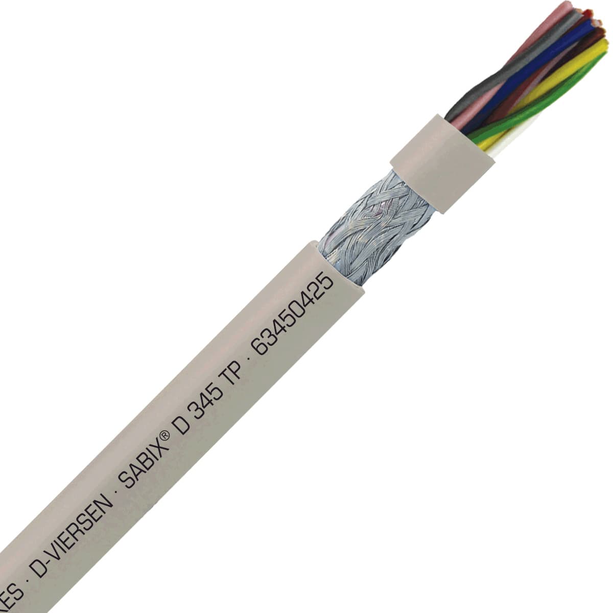 SAB 63450425 SABIX D 345 FRNC TP - 24 AWG/4pr, halogen-free flame retardant paired data cable, CE, RoHS SAB 63450425 SABIX D 345 FRNC TP - 24 AWG/4pr, halogen-free flame retardant paired data cable, CE, RoHS