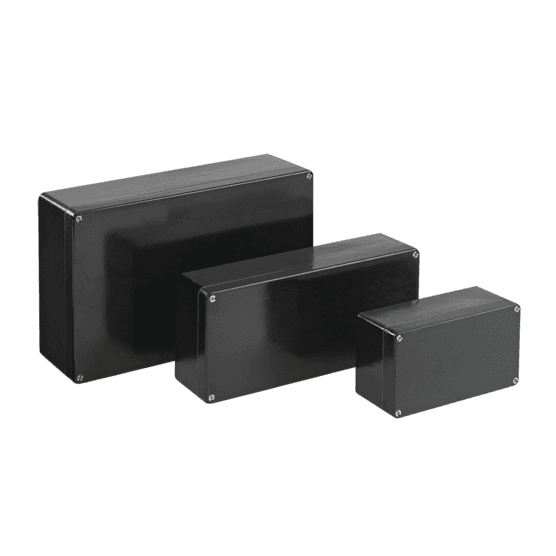 Hoffman EXE1907555 Zonex Non-Metallic Terminal Enclosure, 75x190x55mm, Black, Fiberglass Hoffman EXE1907555 Zonex Non-Metallic Terminal Enclosure, 75x190x55mm, Black, Fiberglass