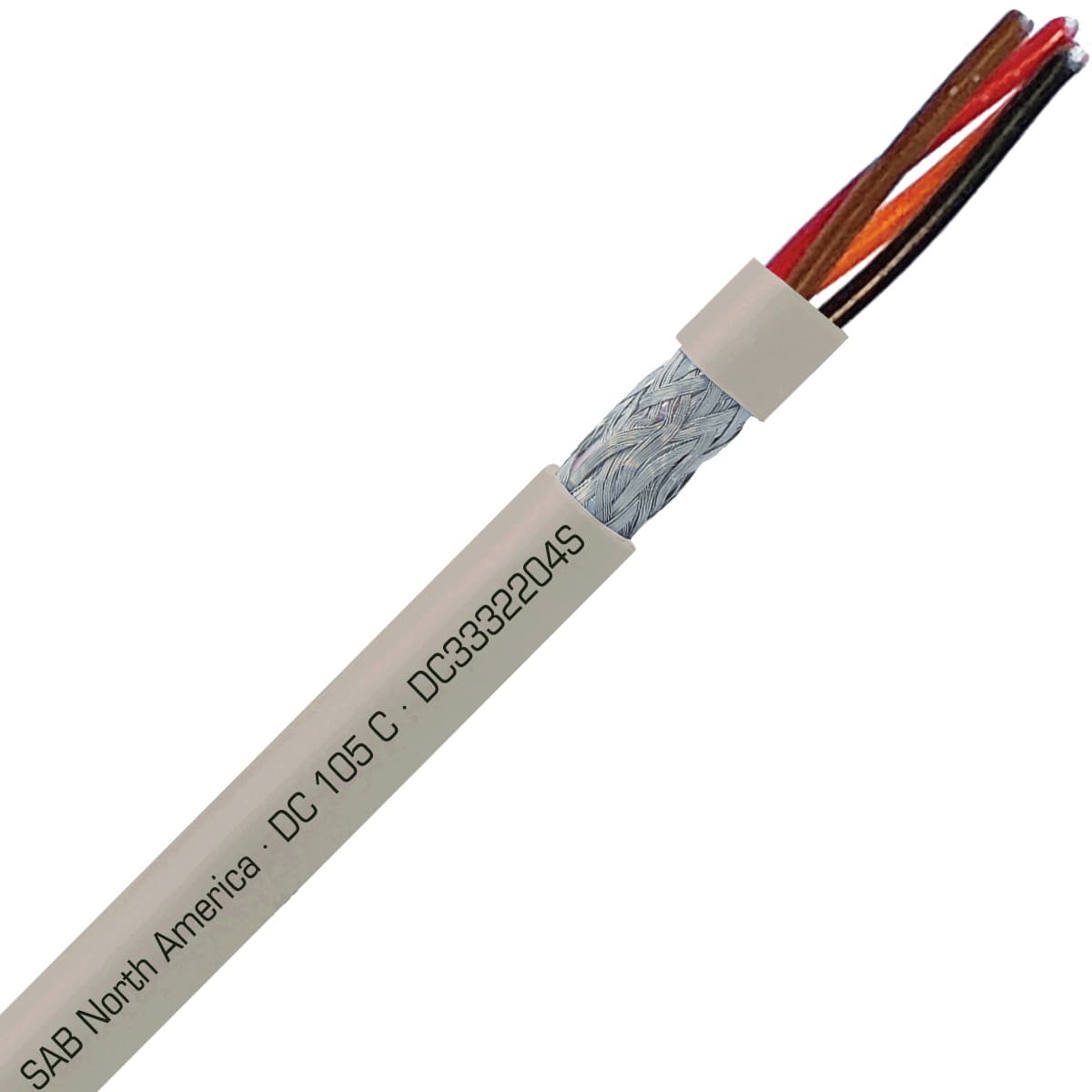 SAB DC3332204S DC 105 C - 22 AWG/4c, shielded flexible oil resistant data cable, UL, CSA, CE, RoHS SAB DC3332204S DC 105 C - 22 AWG/4c, shielded flexible oil resistant data cable, UL, CSA, CE, RoHS