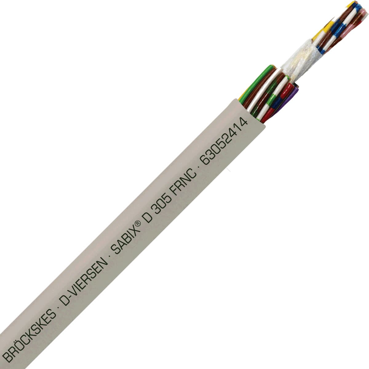 SAB 63052414 SABIX D 305 FRNC - 26 AWG/24c, halogen-free flame retardant flexible SABIX data cable, CE, RoHS SAB 63052414 SABIX D 305 FRNC - 26 AWG/24c, halogen-free flame retardant flexible SABIX data cable, CE, RoHS