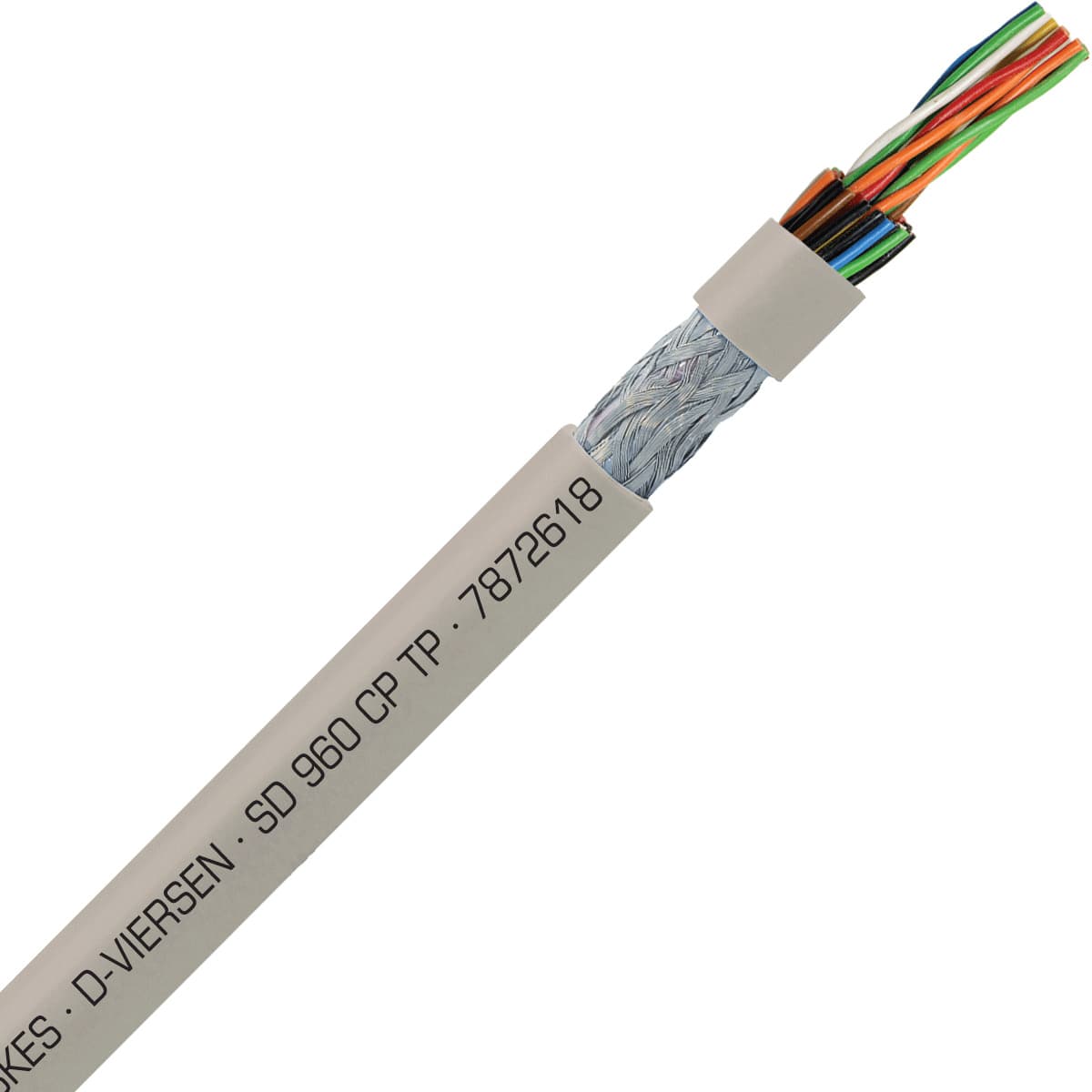 SAB 7872618 SD 960 CP TP - 26 AWG/18pr, shielded oil resistant continuous flex paired data cable, UL, CSA, CE, RoHS SAB 7872618 SD 960 CP TP - 26 AWG/18pr, shielded oil resistant continuous flex paired data cable, UL, CSA, CE, RoHS
