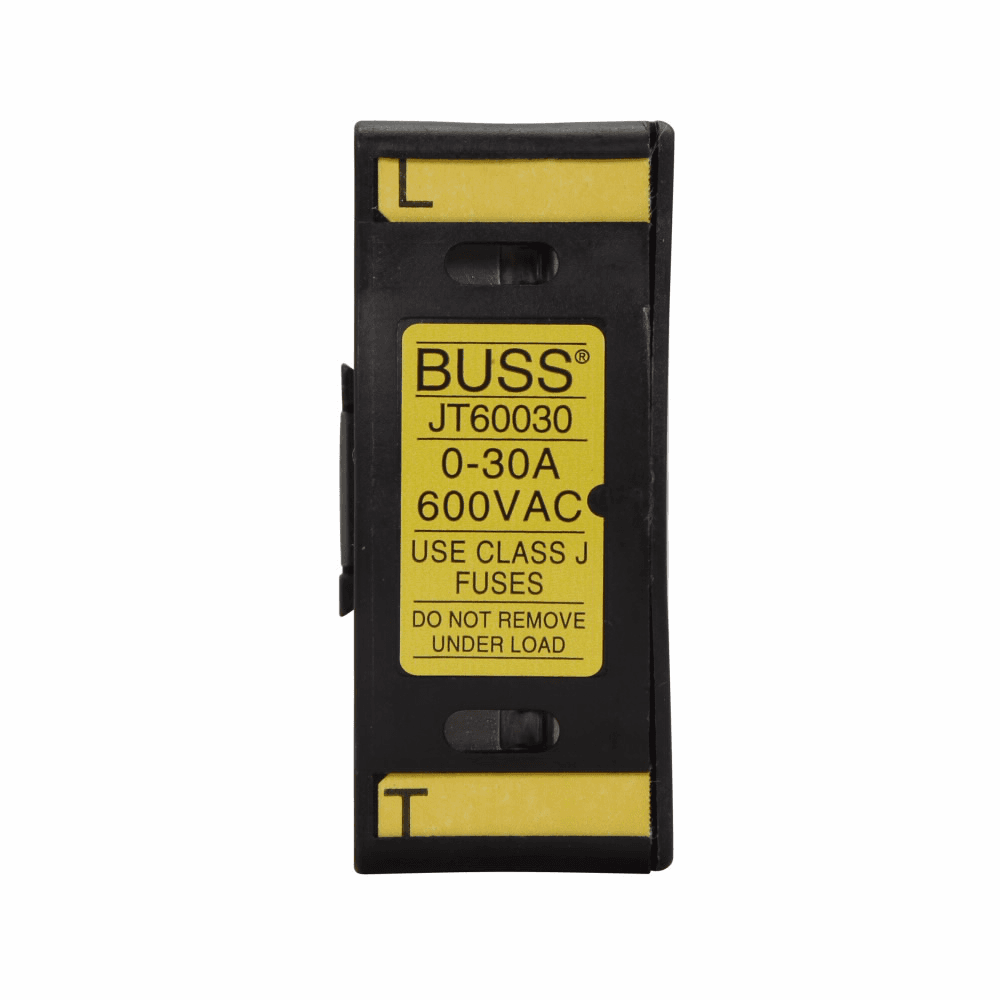 Cooper Bussmann JT60030 JT60030 Cooper Bussmann - Eaton Bussmann series JT finger-safe fuse holder, 600V, 30A, 18 To 8 AWG Tin Plated Copper Alloy Terminal Cooper Bussmann JT60030 JT60030 Cooper Bussmann - Eaton Bussmann series JT finger-safe fuse holder, 600V, 30A, 18 To 8 AWG Tin Plated Copper Alloy Terminal