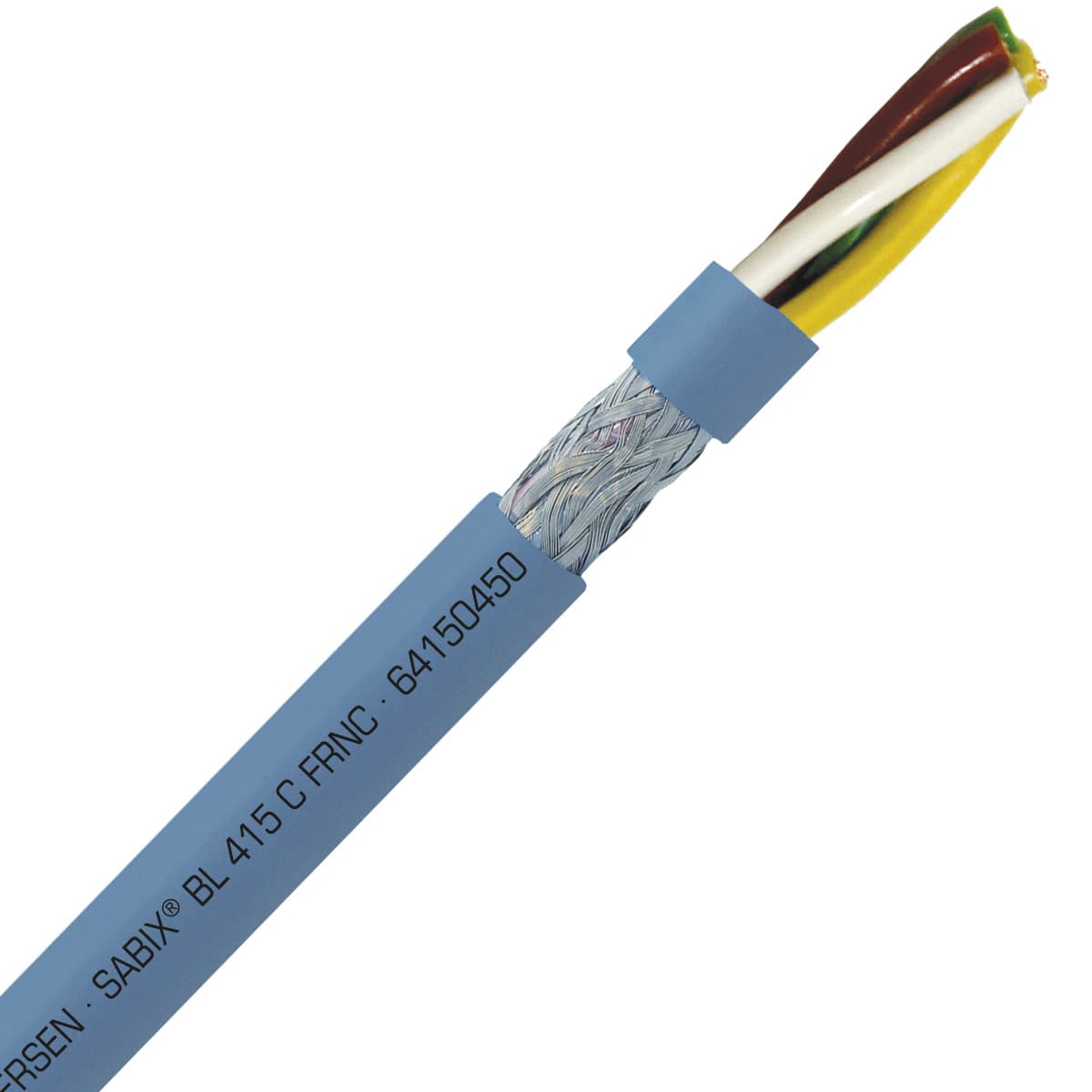 SAB 64150450 SABIX BL 415 C FRNC - 20 AWG/4c, shielded halogen-free flame retardant data cable, DNV-GL, CE, RoHS SAB 64150450 SABIX BL 415 C FRNC - 20 AWG/4c, shielded halogen-free flame retardant data cable, DNV-GL, CE, RoHS