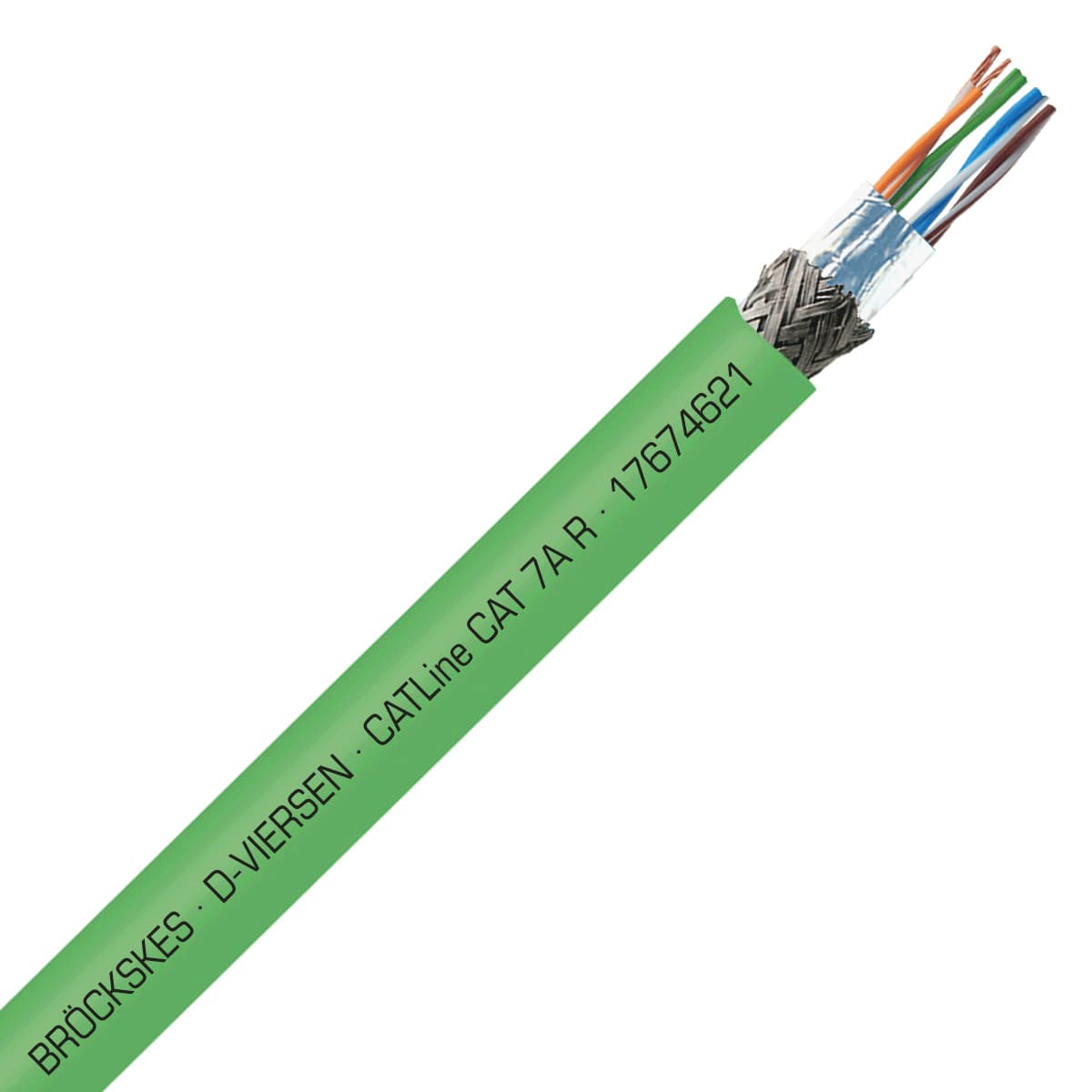 SAB 17674621 CATLine CAT 7A R - 26 AWG/4pr, shielded halogen-free CAT 6A ethernet cable for Rail applications, CE, RoHS SAB 17674621 CATLine CAT 7A R - 26 AWG/4pr, shielded halogen-free CAT 6A ethernet cable for Rail applications, CE, RoHS