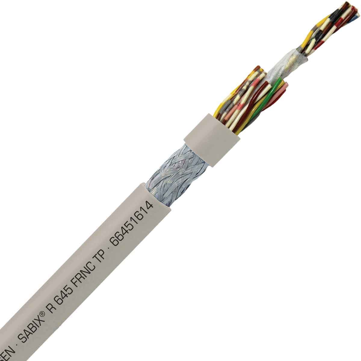 SAB 66451614 SABIX R 645 FRNC TP - 26 AWG/16pr, paired shielded halogen-free flame retardant rail data cable, CE, RoHS SAB 66451614 SABIX R 645 FRNC TP - 26 AWG/16pr, paired shielded halogen-free flame retardant rail data cable, CE, RoHS