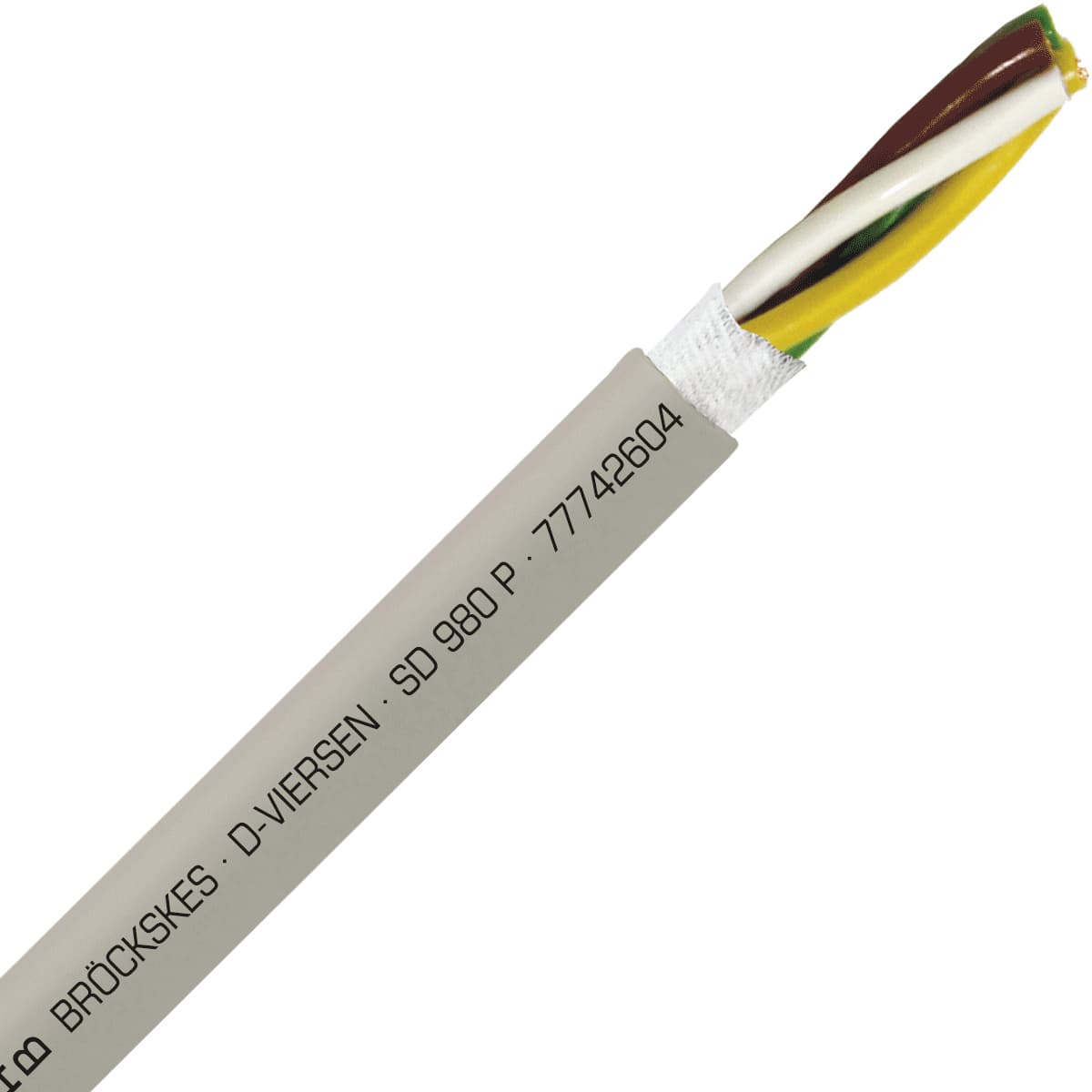 SAB 77742604 SD 980 P - 26 AWG/4c, heavy duty halogen-free PUR continuous flex data cable, UL, CSA, CE, RoHS SAB 77742604 SD 980 P - 26 AWG/4c, heavy duty halogen-free PUR continuous flex data cable, UL, CSA, CE, RoHS