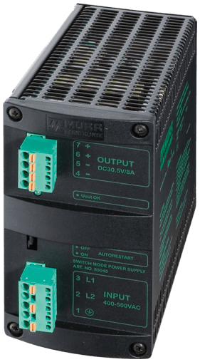 Murr Elektronik 85071 85071 Murrelektronik - MCS POWER SUPPLY 3-PHASE, IN: 360-550VAC OUT: 24-28V/10ADC Murr Elektronik 85071 85071 Murrelektronik - MCS POWER SUPPLY 3-PHASE, IN: 360-550VAC OUT: 24-28V/10ADC