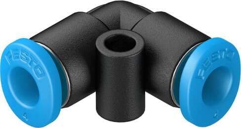 Festo 153344 push-in L-connector QSML-4 Size: Mini, Nominal size: 2,5 mm, Assembly position: Any, Container size: 10, Design structure: Push/pull principle Festo 153344 push-in L-connector QSML-4 Size: Mini, Nominal size: 2,5 mm, Assembly position: Any, Container size: 10, Design structure: Push/pull principle