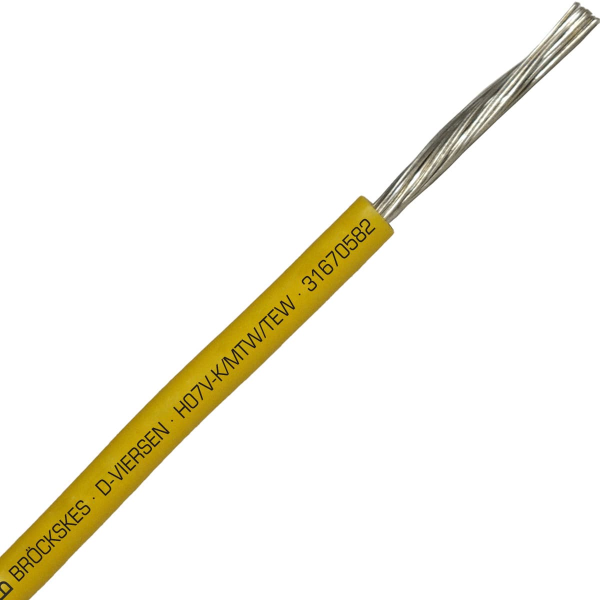 SAB 31670582 H07V-K/MTW/TEW- (UL/CSA/CE) - 16 AWG hook-up wire, Yellow SAB 31670582 H07V-K/MTW/TEW- (UL/CSA/CE) - 16 AWG hook-up wire, Yellow