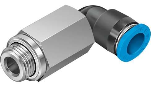 Festo 186270 push-in L-fitting, long QSMLL-G1/8-4 360° orientable, male thread with external hexagon. Size: Mini, Nominal size: 2,3 mm, Type of seal on screw-in stud: Sealing ring, Assembly position: Any, Container size: 10 Festo 186270 push-in L-fitting, long QSMLL-G1/8-4 360° orientable, male thread with external hexagon. Size: Mini, Nominal size: 2,3 mm, Type of seal on screw-in stud: Sealing ring, Assembly position: Any, Container size: 10