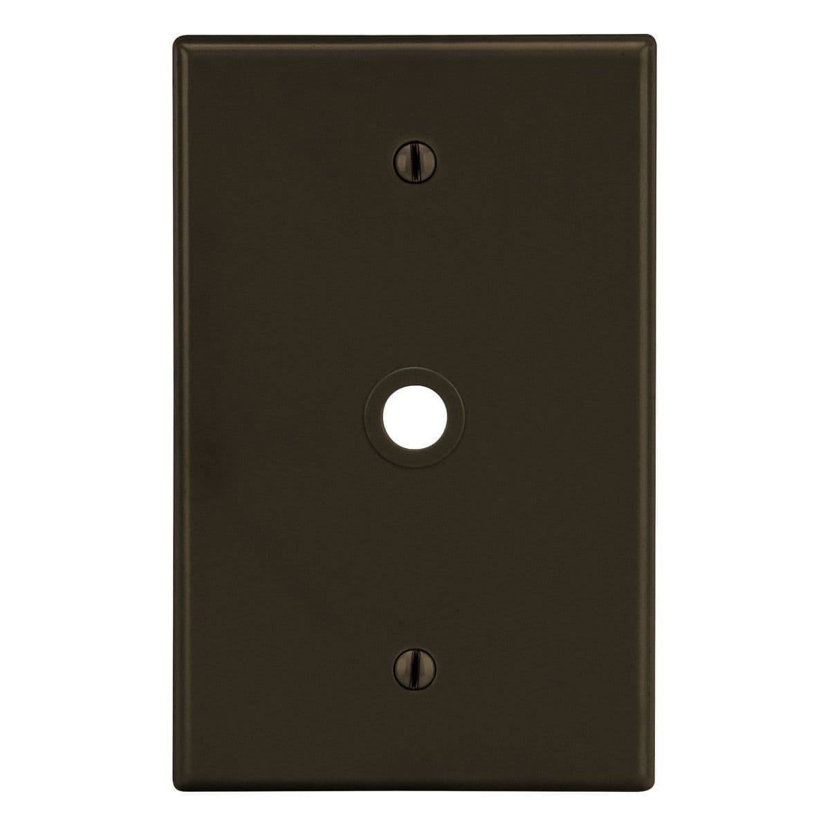 Hubbell PJ11 Wallplate, Mid-Size 1-Gang, .406" Opening, Box Mount, Brown ; High-impact, self-extinguishing polycarbonate material ; More Rigid ; Sharp lines and less dimpling ; Smooth satin finish ; Blends into wall with an optimum finish ; Smooth Satin Finish Hubbell PJ11 Wallplate, Mid-Size 1-Gang, .406" Opening, Box Mount, Brown ; High-impact, self-extinguishing polycarbonate material ; More Rigid ; Sharp lines and less dimpling ; Smooth satin finish ; Blends into wall with an optimum finish ; Smooth Satin Finish